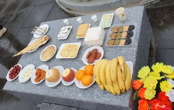 차례 순서와 산소 제사
