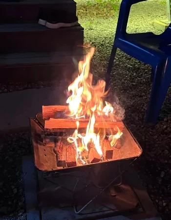 북한산 카라반 캠핑장 캠프파이어